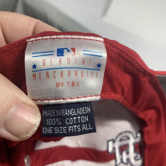 St. Louis Cardinals T.E.I. Adjustable Hat Cap Dad Father Men MLB Baseball Red - Picture 12 of 12